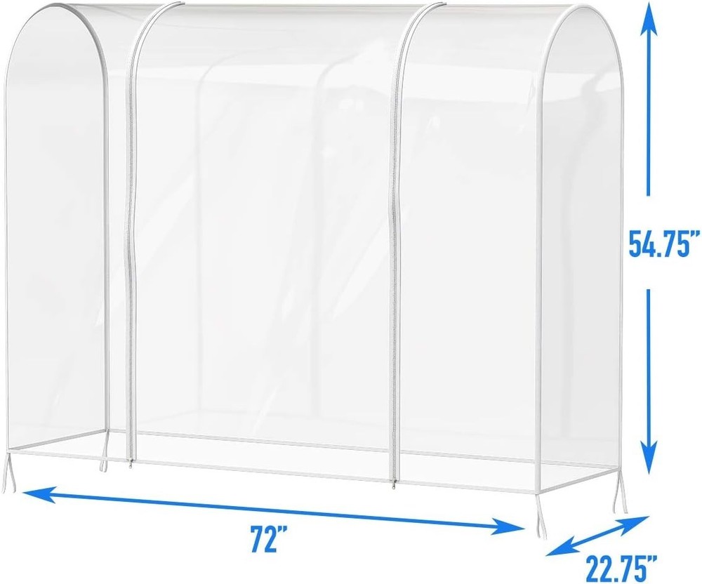 Clear Garment Rack Cover