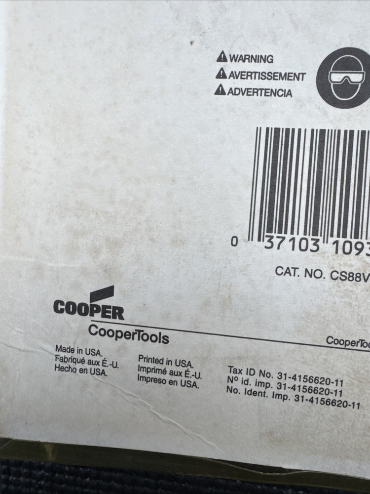 Crescent Tools USA 6pc Compact Screwdriver Set Rare CS-88V Cooper Tools NOS