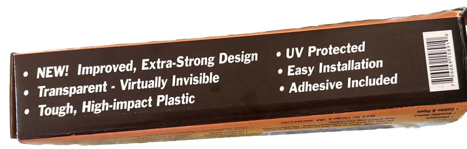 Birds Off! Plastic Polycarbonate Bird Spikes Kit 10 Feet NEW. PRICE DROP!