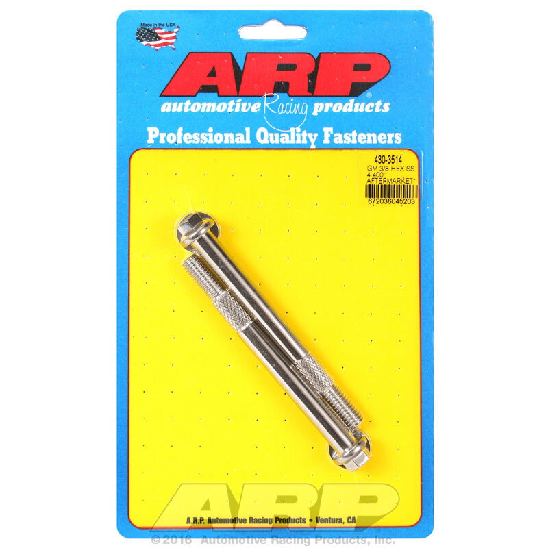 ARP 430-3514; Mini Starter Bolts, 3/8-16 Hex Stainless, 4.4 in. long for Chevy