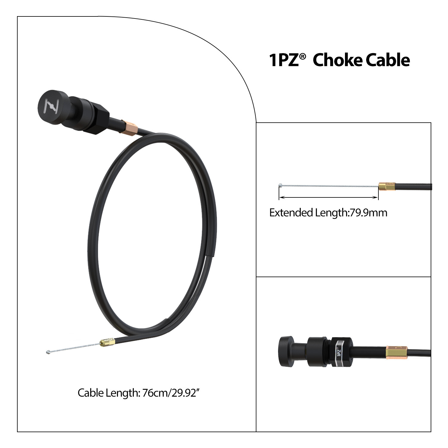 OEM Replacement Carburetor Air Filter Throttle Choke Cable Yamaha PW50 Y-Zinger