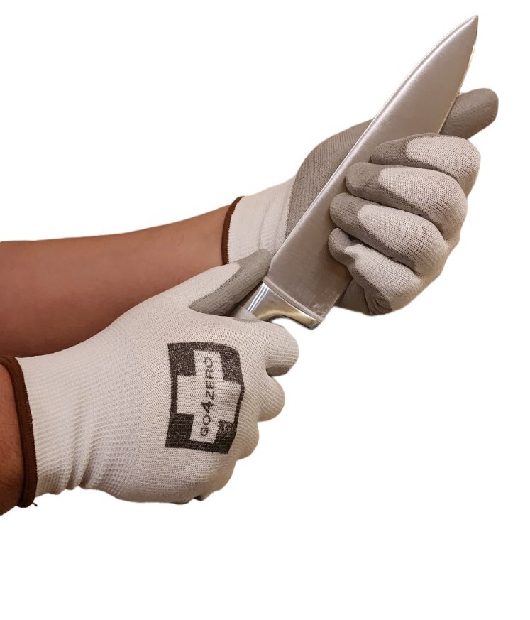 Work Gloves GO4ZERO Writing W/ Cut Resistant  Work Gloves  Large