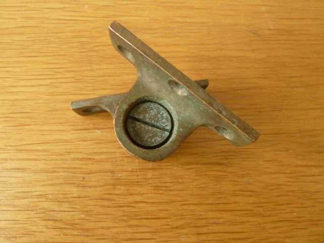 Antique brass window stay / latch