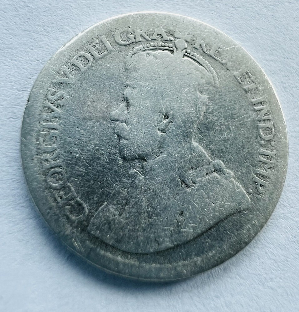 Canada Twenty Five Cent "George V" Silver Coins NO DATE