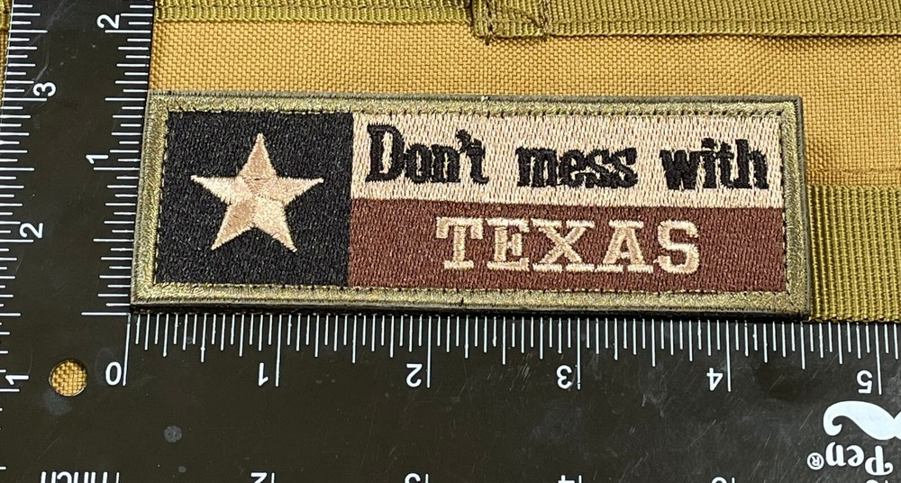 Teax Flag Patch Tactical Military Morale Hook Loop backed