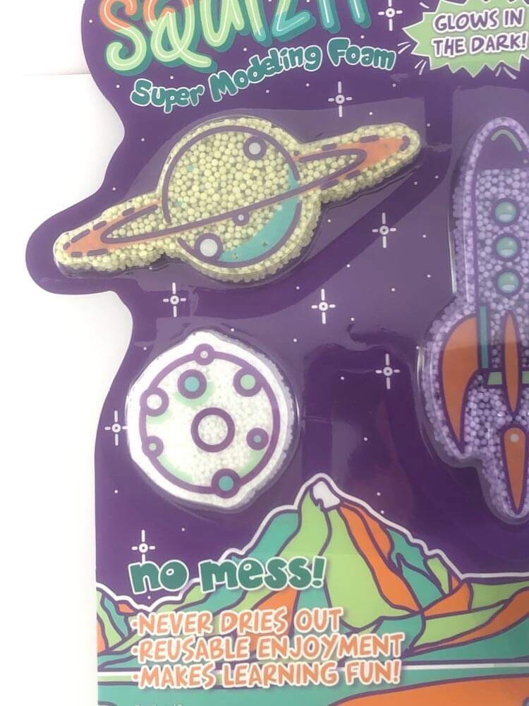 Squizit Foam Modeling, 5 Pack, Space, Planets, Ships