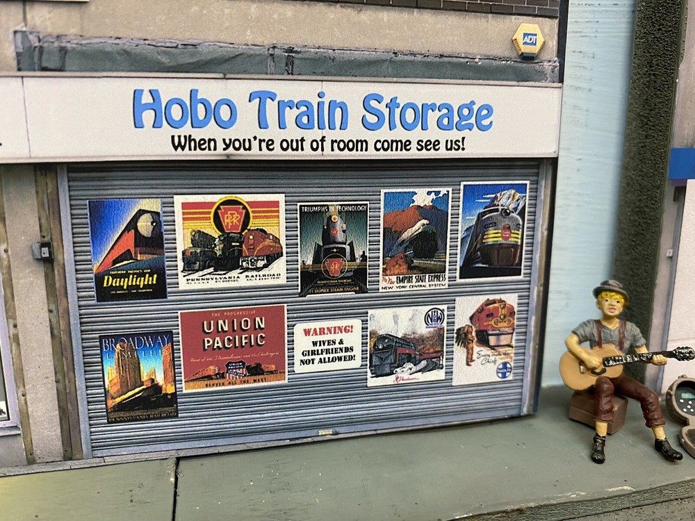 O Scale Scratch Built "TRAIN STORE” Building Flat w/LED 🚂 MTH Lionel