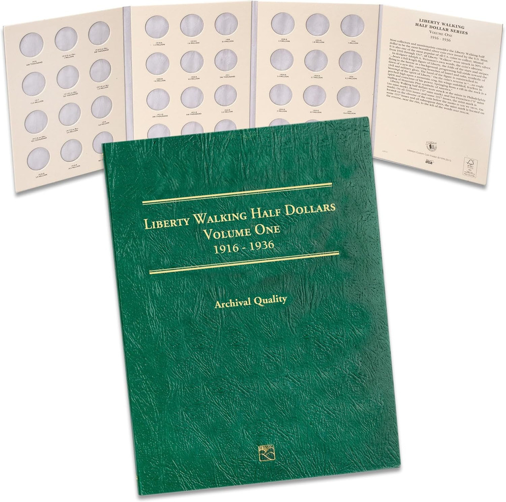 1916-1936 Liberty Walking Half Dollar Folder, Volume 1