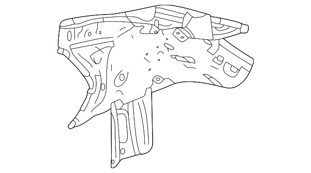 Genuine GM Driver Side Quarter Inner Panel 60003512