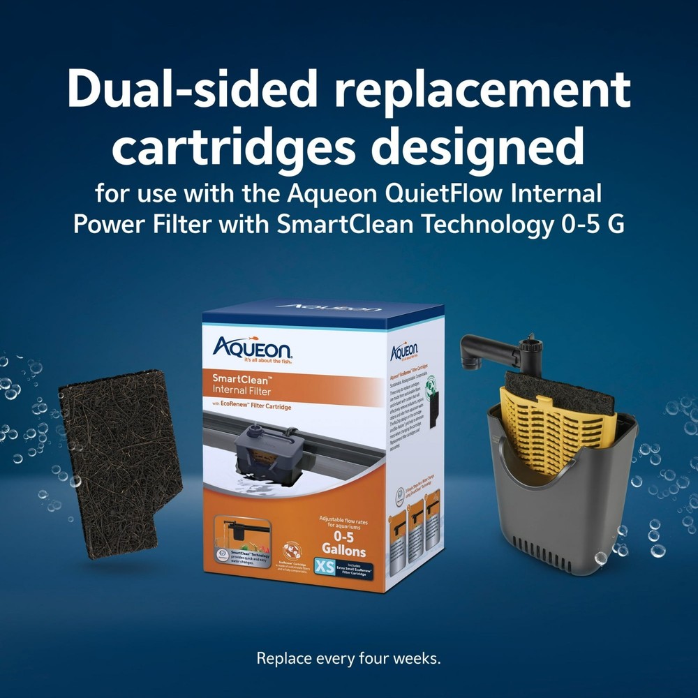 Aqueon EcoRenew Replacement Filter Cartridges Extra Small Extra Small, 3-Pack