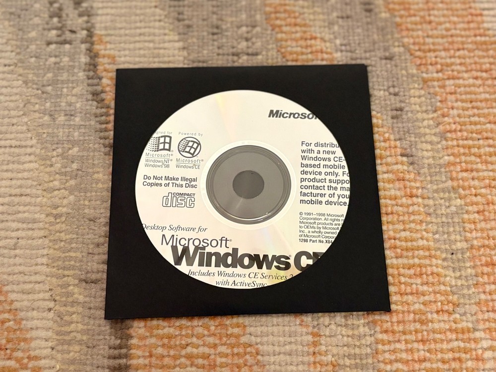 Microsoft Windows CE - Installation Disc - No Product Key