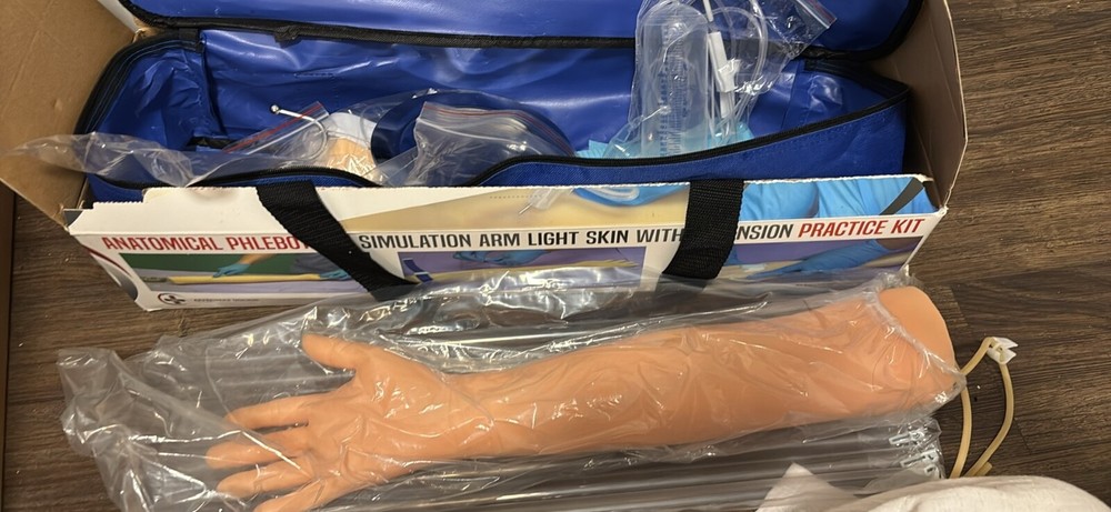 The Apprentice Doctor: Anatomical Phlebotomy Simulation Arm/ IV Practice Arm 