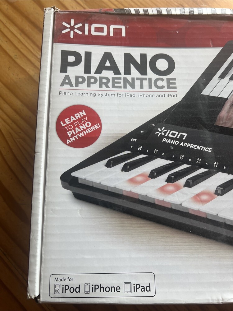 ION Piano Apprentice 25-note Lighted Keyboard for iPad, iPod and iPhone New