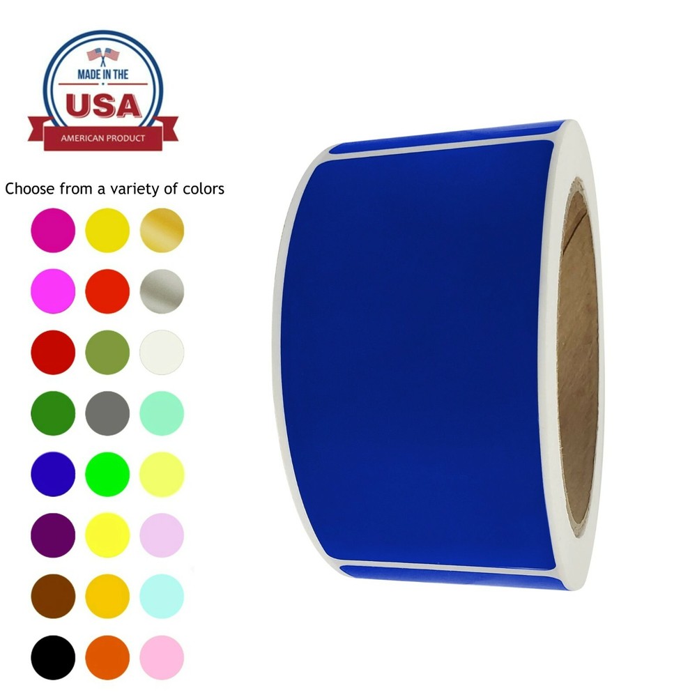 Royal Green Rectangular Color-Coding Labels Roll 101x50MM (4 Inch x 2 Inch)