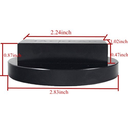 Jack Pad Adapter Anodized Black Replacement for B-M-W 135 335 535 E82 E88 2pcs