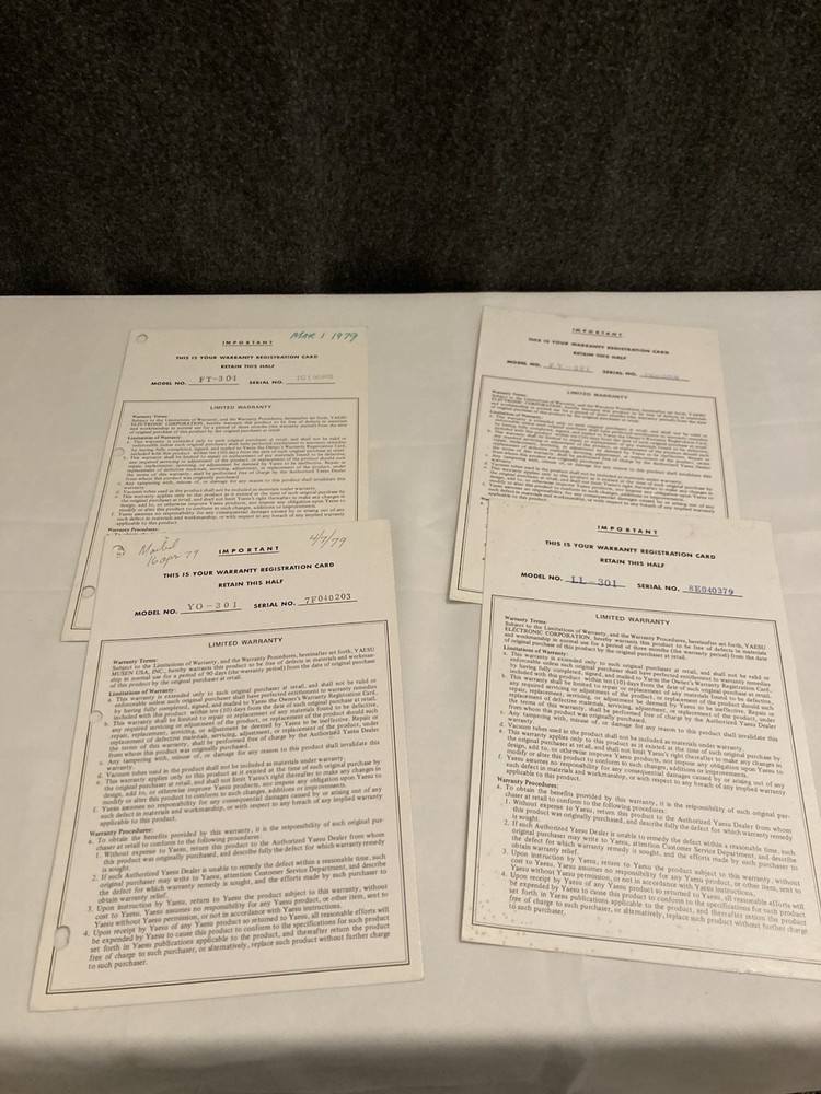 Yaesu Original Manuals