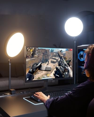 Large Ring Light with 79" Stand, 6500K Full-Screen Selfie Light Ring with