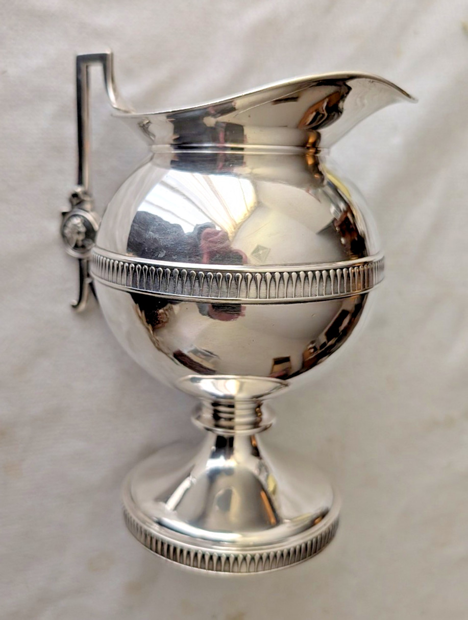 Gorham 'Medallion' Coin Silver Footed Pitcher Model Number 0430
