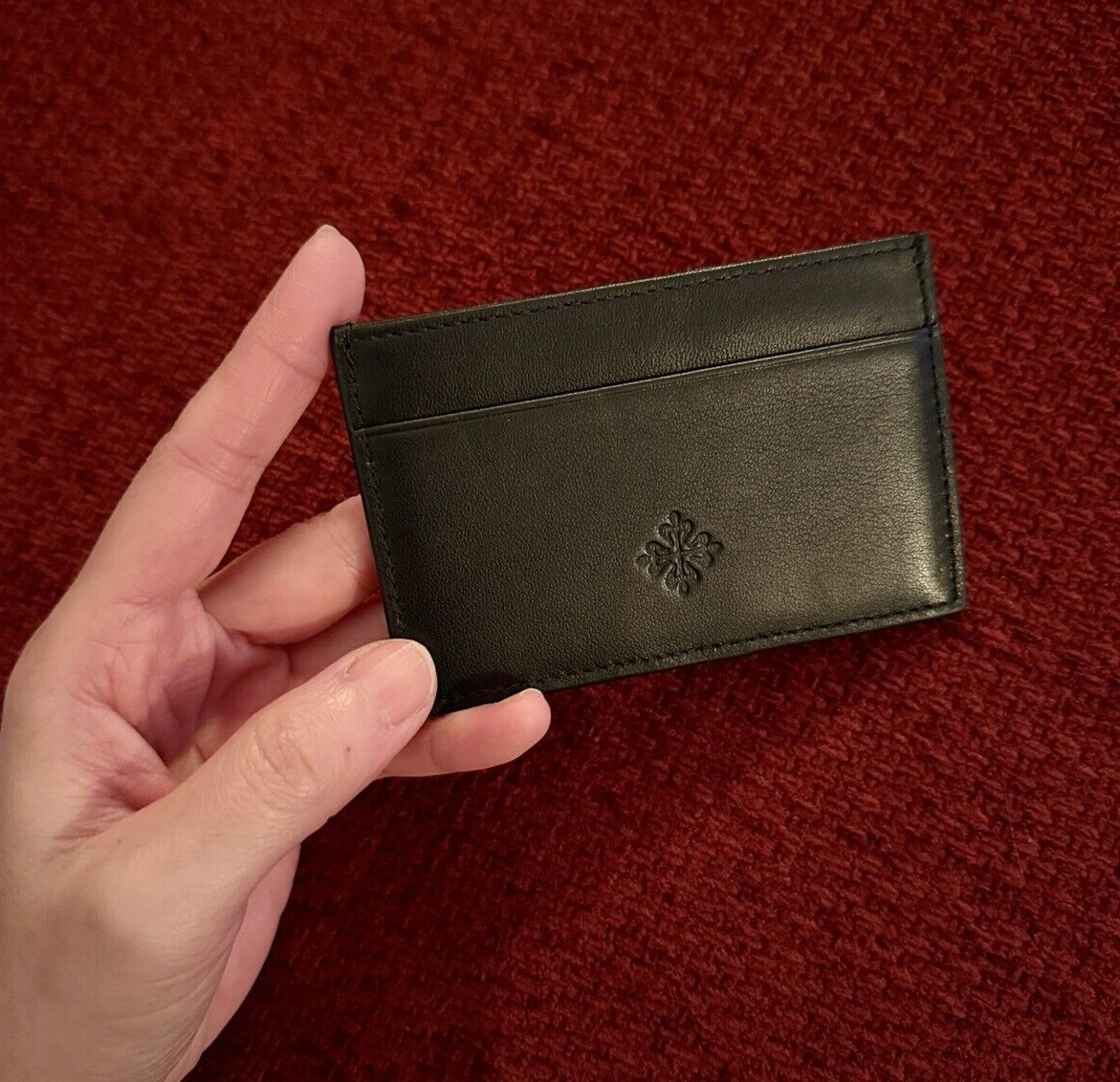 Patek Philippe Calatrava Black Calfskin Cardholder Card Wallet - AD VIP Gift