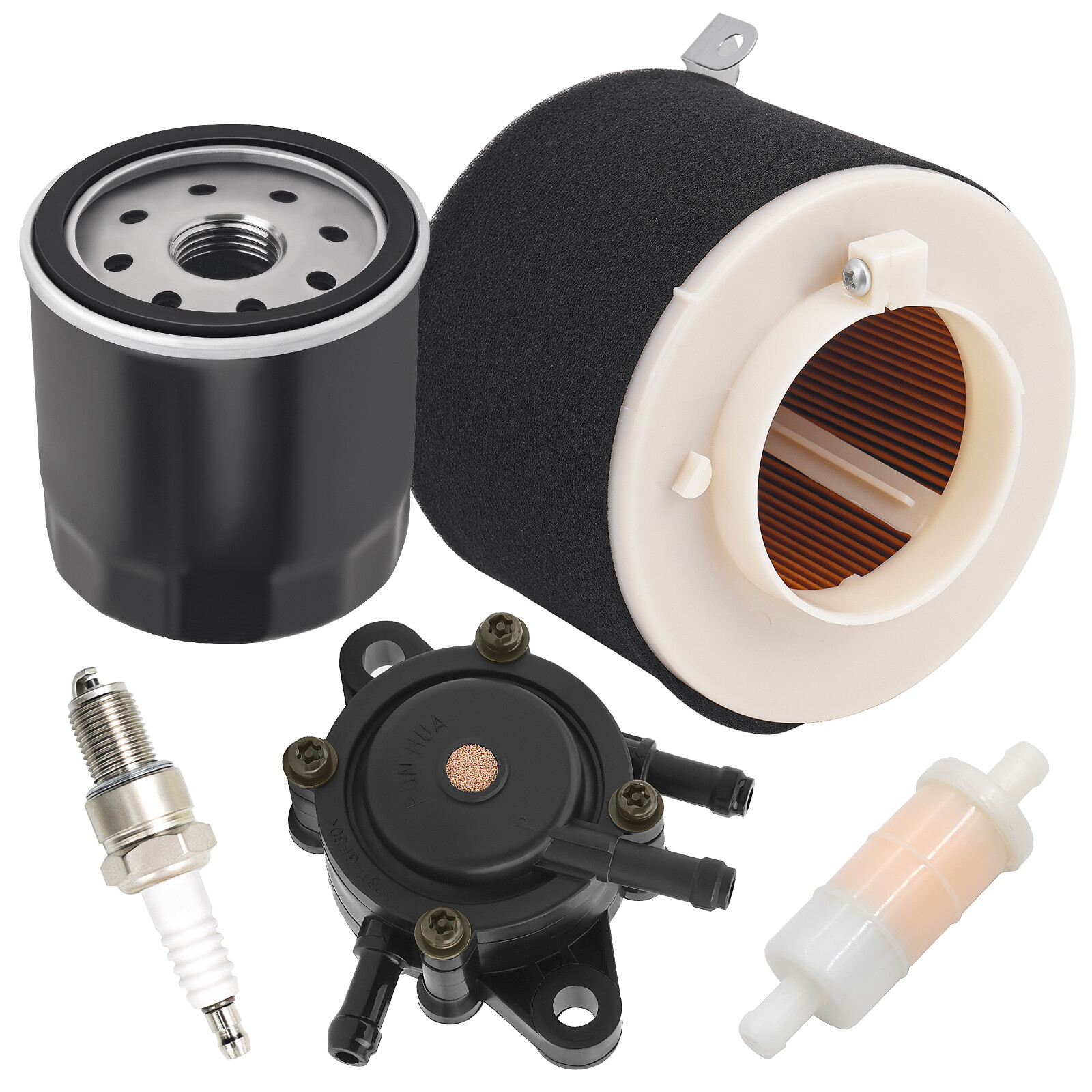 For Kawasaki Mule 520 550 600 610 2500 Air Oil Fuel Filter Spark Plug Fuel Pump