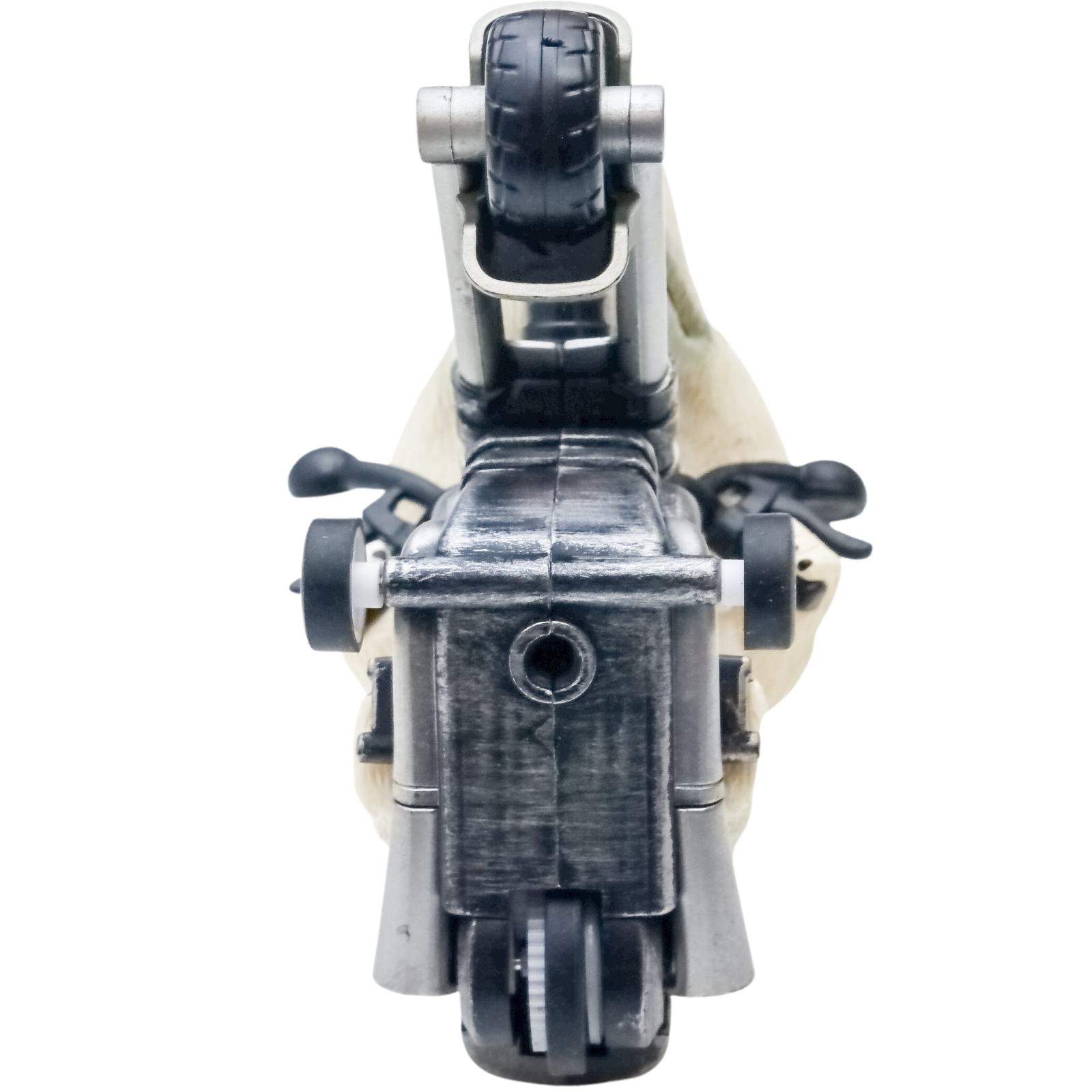 TOYANDONA Inertial White Polar Bear Riding Motorcycle Toy