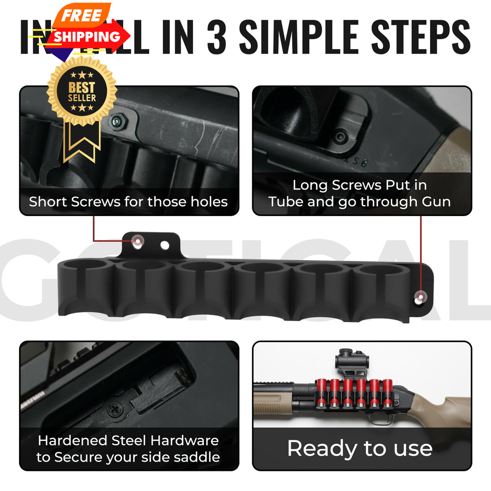 Gotical Receiver Mounted Shell Carrier Side