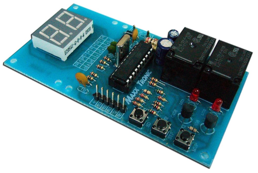 1s - 9 hours Digital On / Off Timer 2 Relay 12VDC [ Assembled kit ]