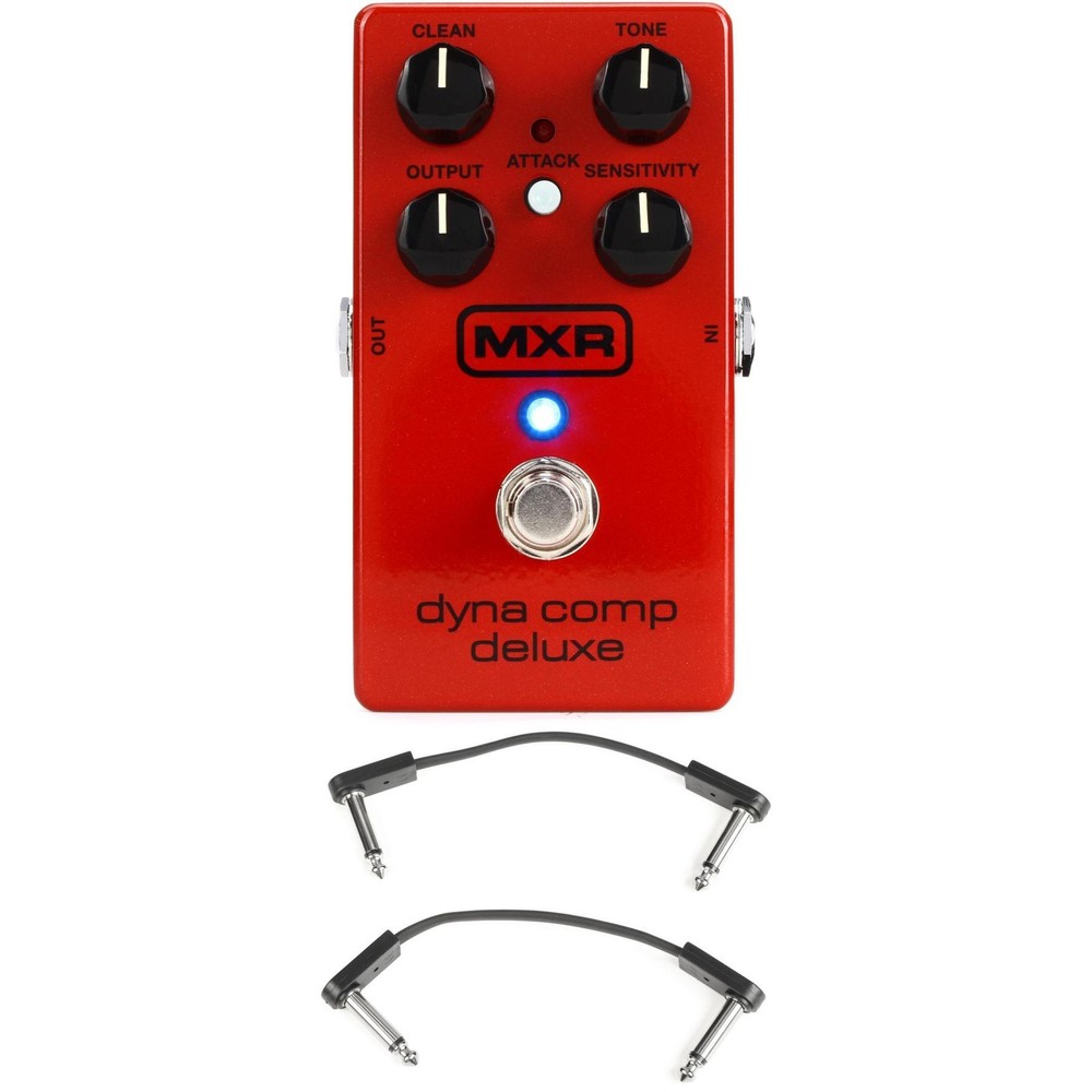 MXR M228 Dyna Comp Deluxe Compressor Pedal with EBS Patch Cables