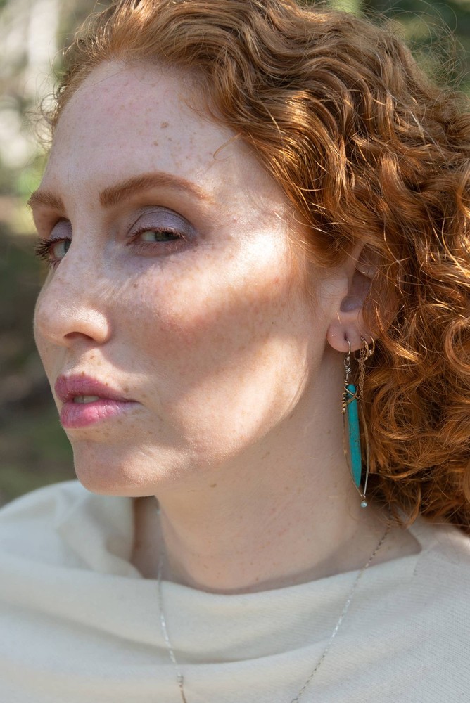 Turquoise Stalactite Earrings