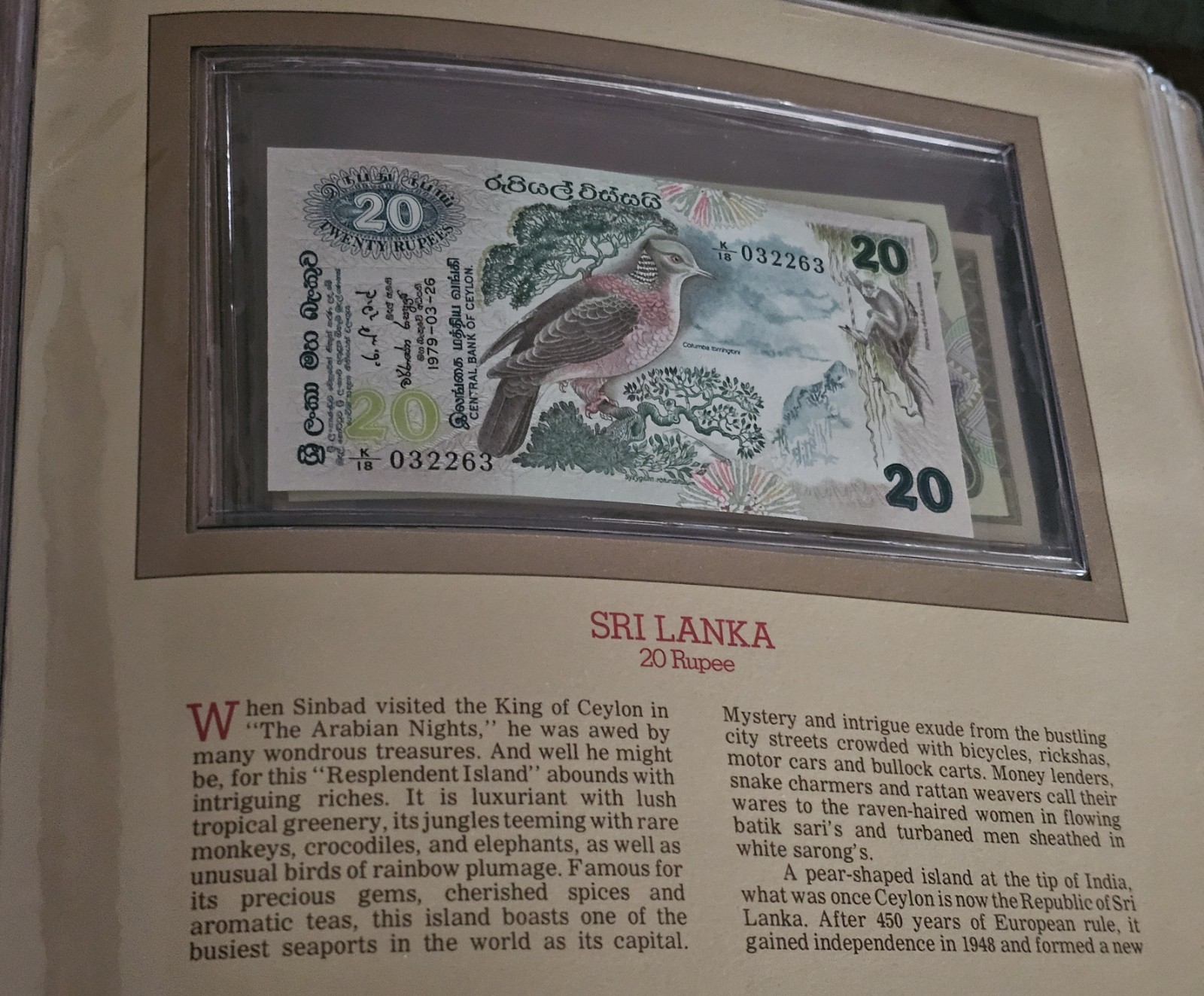 Most Treasured Banknotes of the World album of 50 Notes - All CU