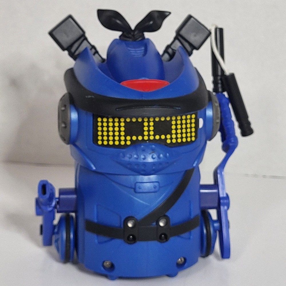 Spinmaster Ninja Bots Battling Robots Blue With Nunchuks Only - Works