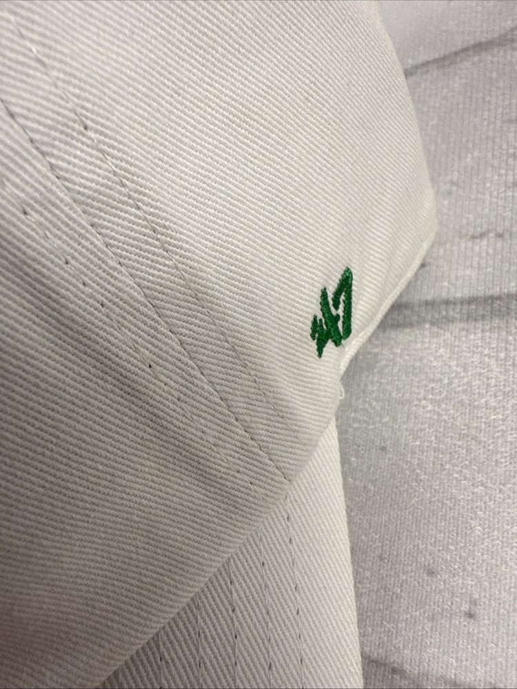 Boston Celtics NBA '47 Brand White Clean Up Strapback Adjustable Hat