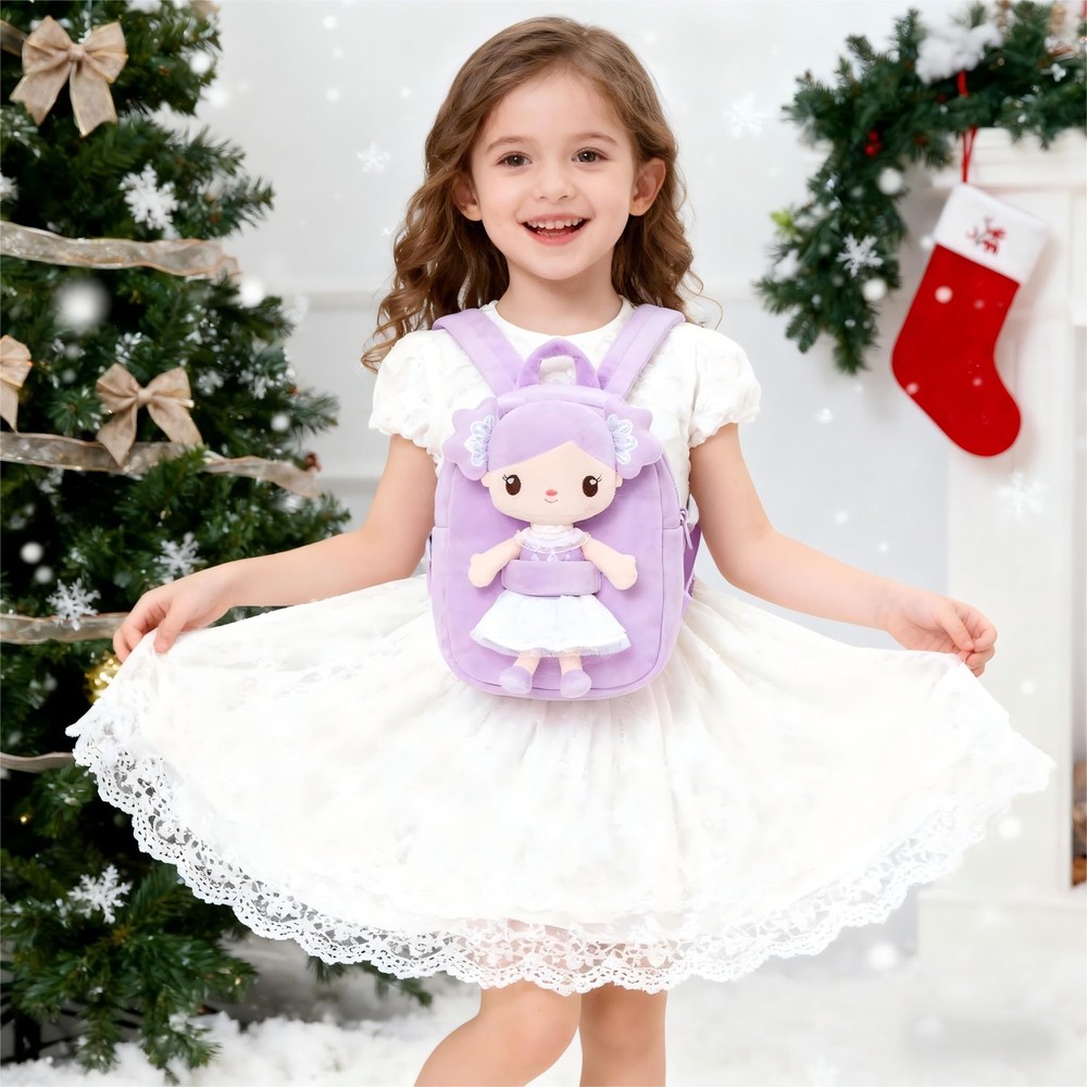 Backpack Backpack with Candy Purple Doll 9"
