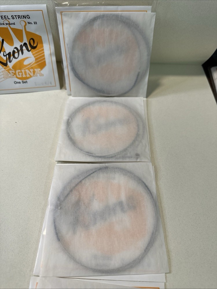 Krone Cello Strings Set Size 4/4 Made In Germany Chrome Flat Wire Wound