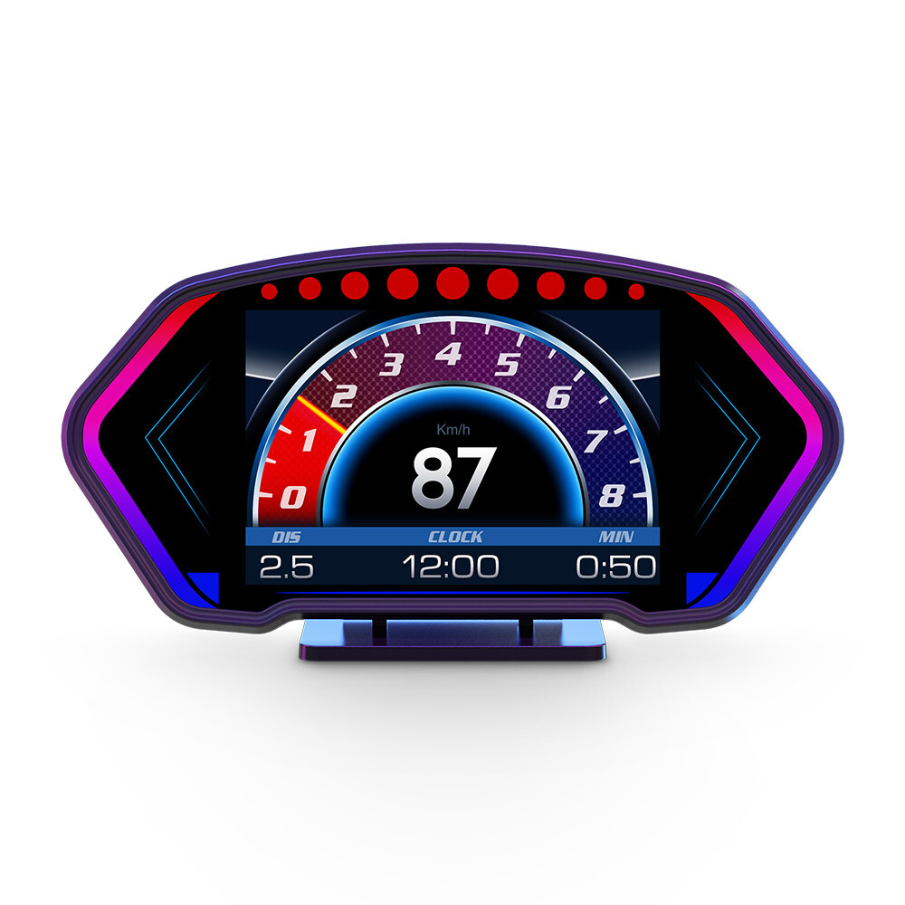 Car OBD GPS Head Up Display Multi-Function Digital Speedometer Dashboard Mount