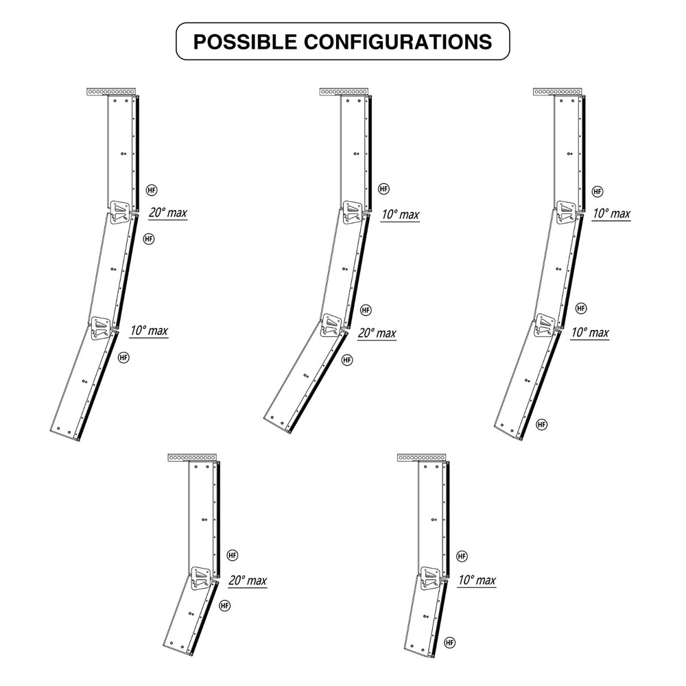 Sound Town Powered Wall-Mount Column Line Array Speaker 2x5",White (CARPO-K3WPW)
