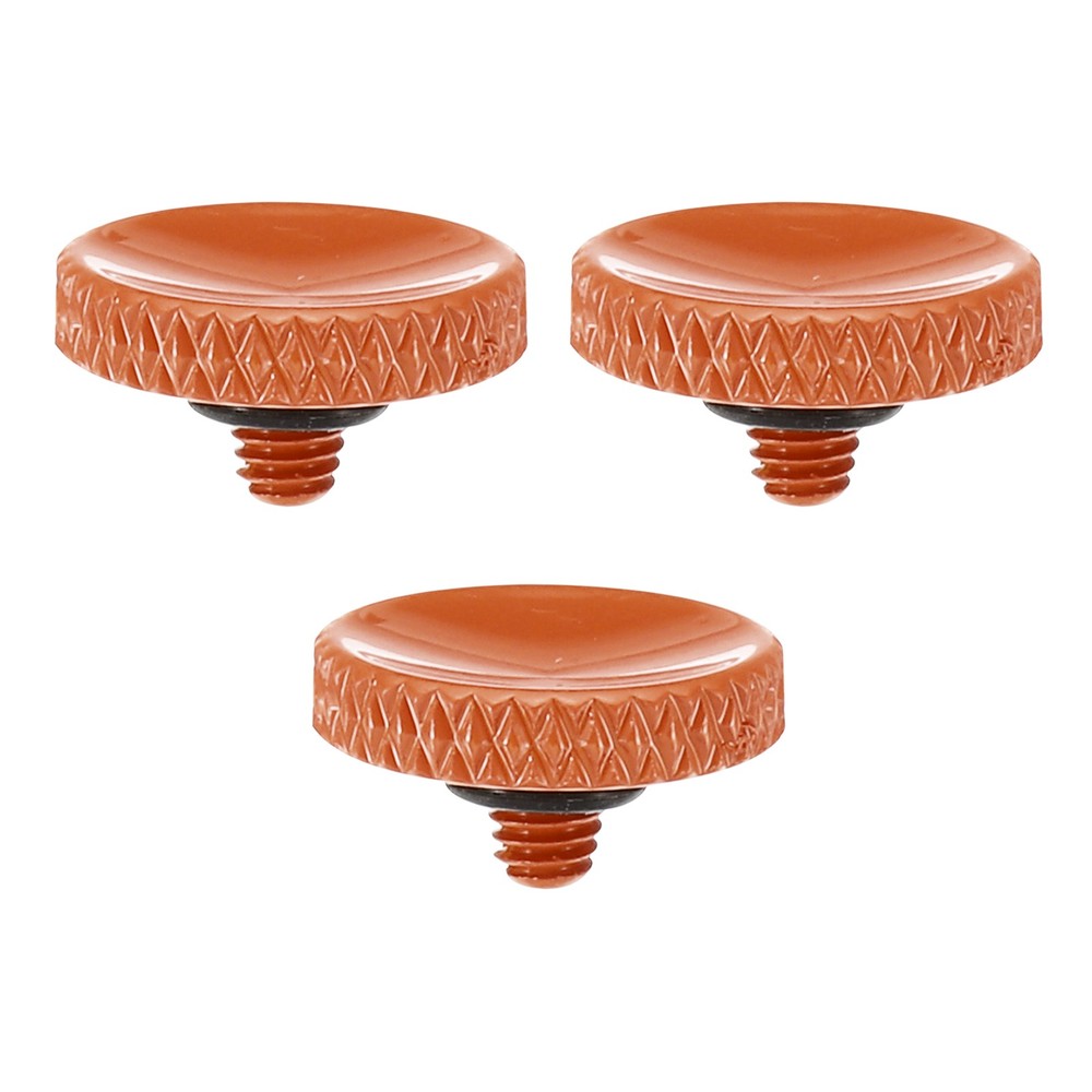 Camera Shutter Button 3pcs Shutter Release Button Knurled, Orange