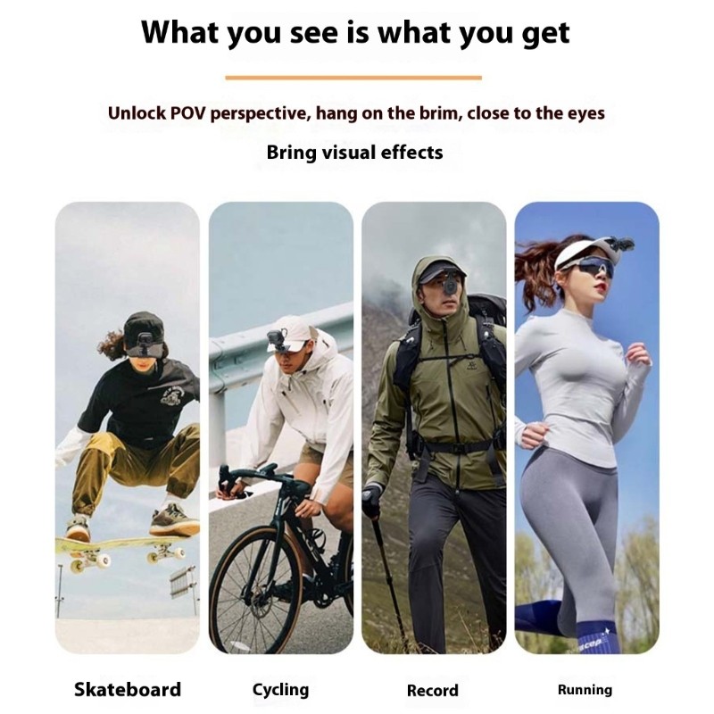 Hat Clip Mount Bracket For GO Ultra Action Camera Lightweight Adjustable