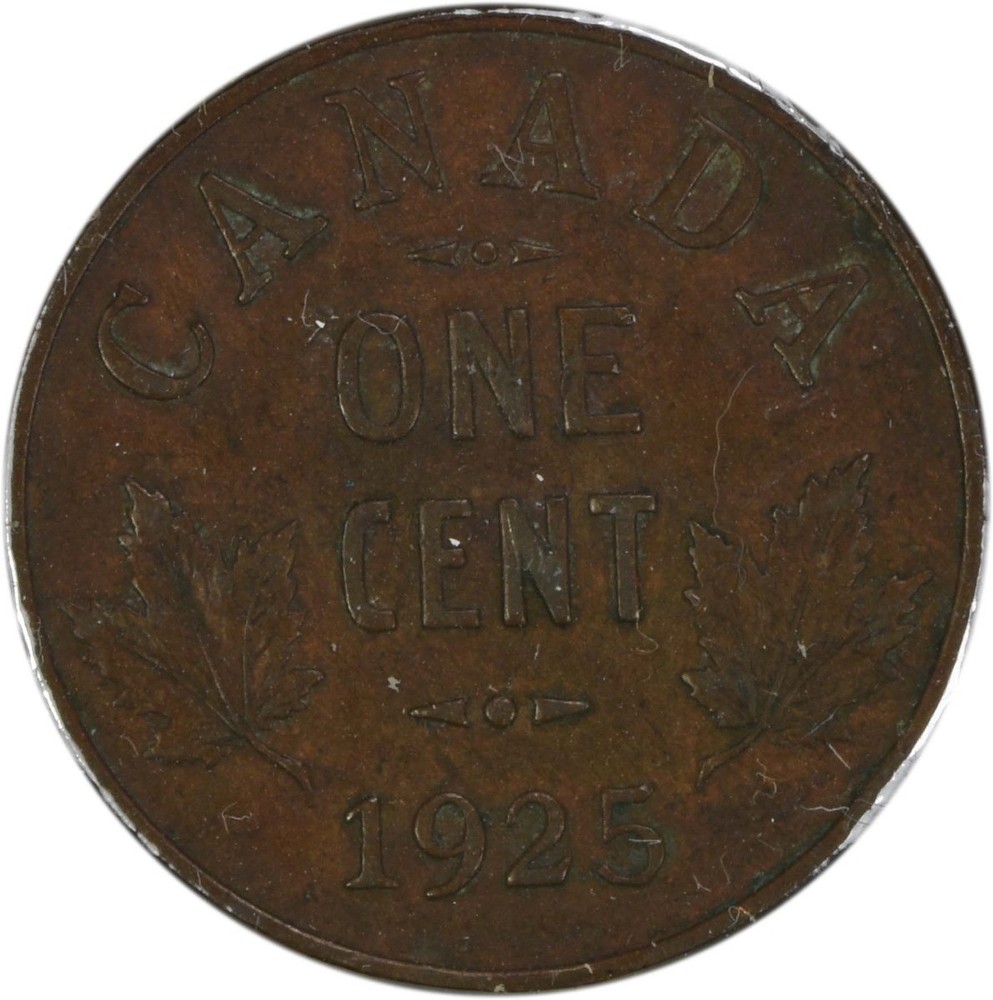 1925 Canada 1 Cent KM28 EF Uncertified #844
