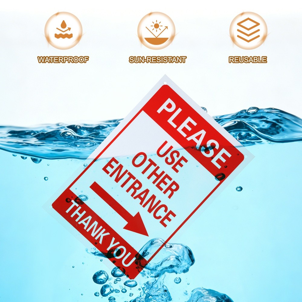 "Sign 'Use Other Inputs' Arrow Right Red/White"