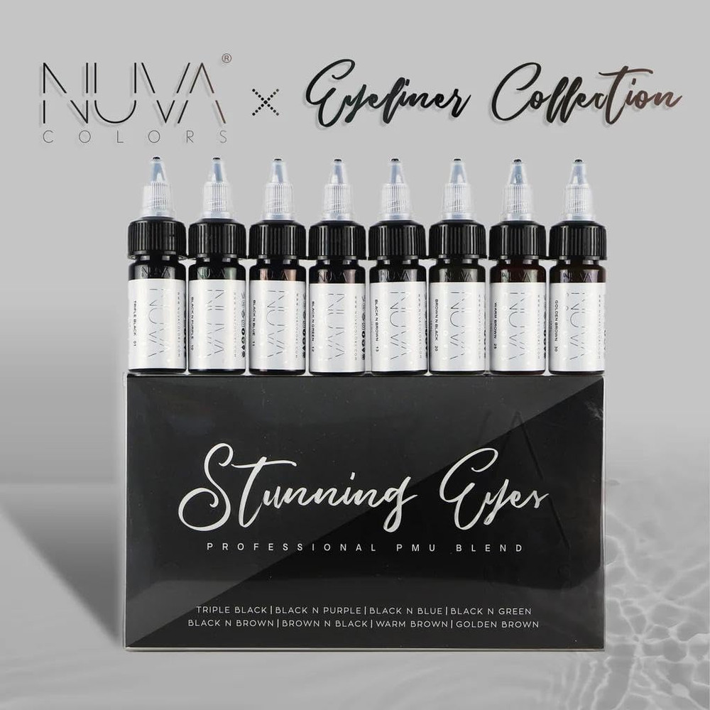 Permanent Eyeliner Pigment, Customizable, Cool Undertone for Microblading, Lash