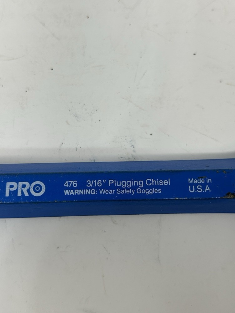 New Dasco Pro 476 Plugging Chisel 3/16" Tip X 10" L