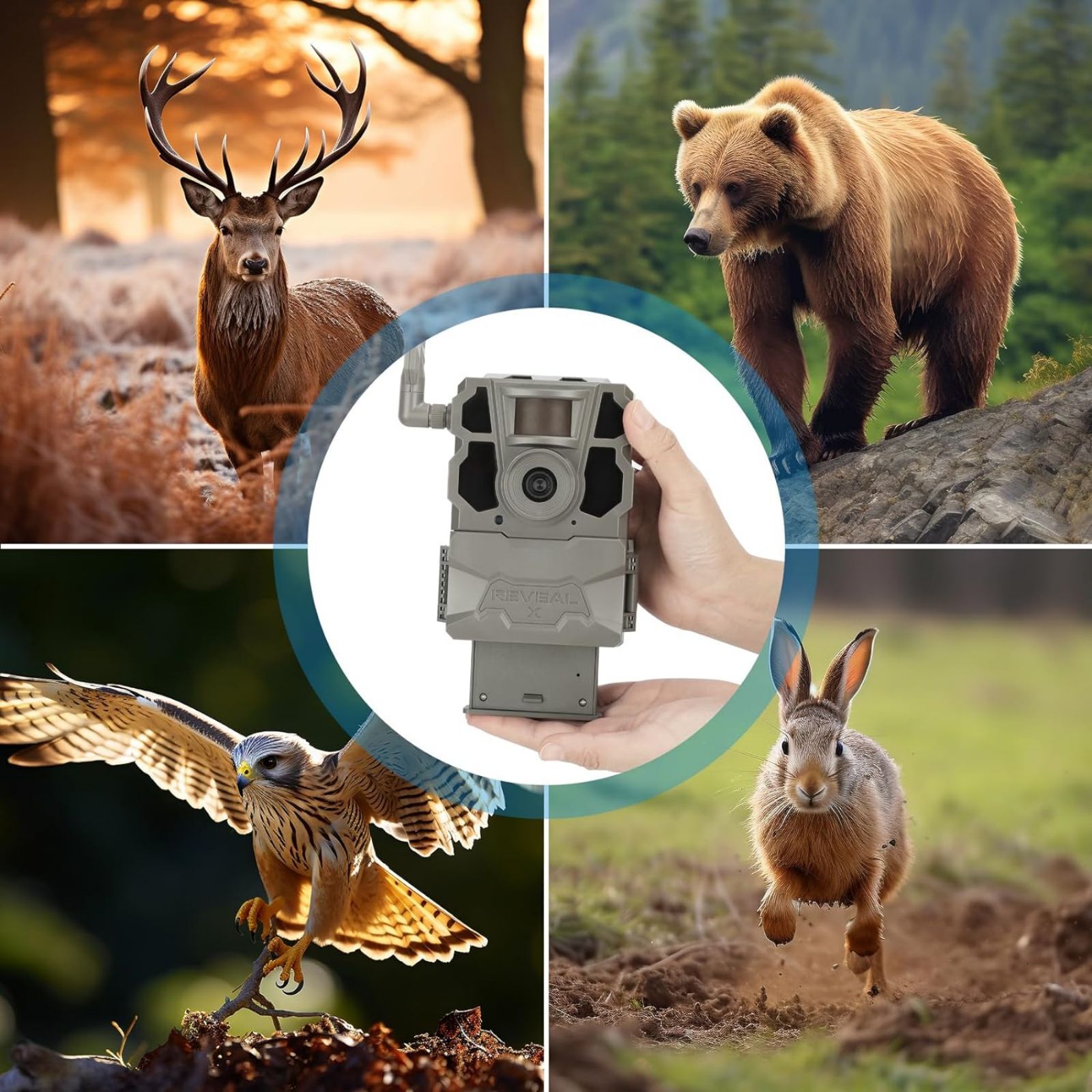 4PCS Lithium Battery & 4 Port Charger for Reveal Trail Camera X Gen 3.0,Pro 3.0