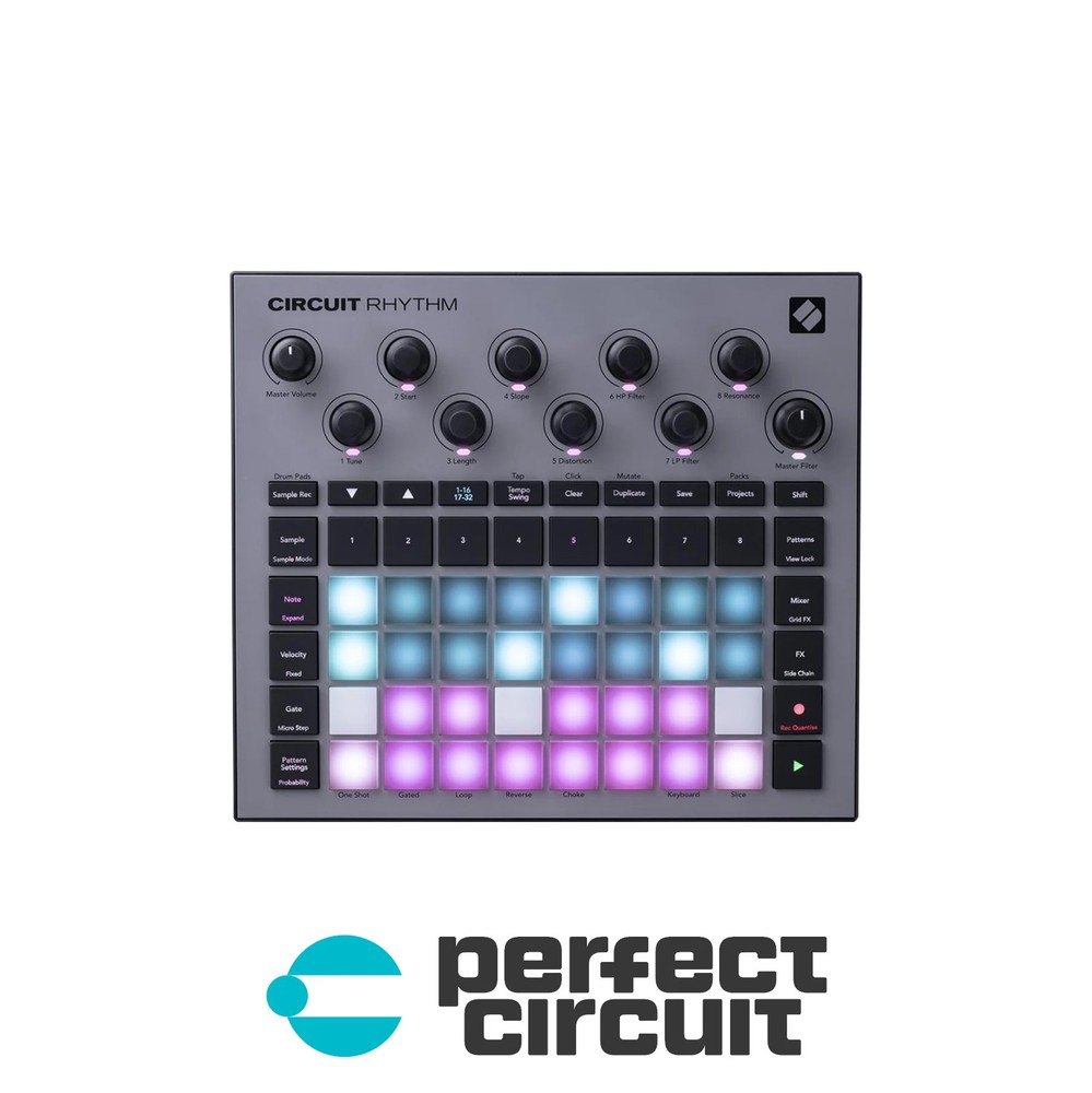 Novation Circuit Rhythm Sample-Based Drum Machine SAMPLER DEMO PERFECT CIRCUIT