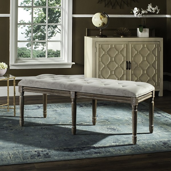 Safavieh ROCHA TUFTED TRADITIONAL BENCH, Reduced Price 2172777127 FOX6231B