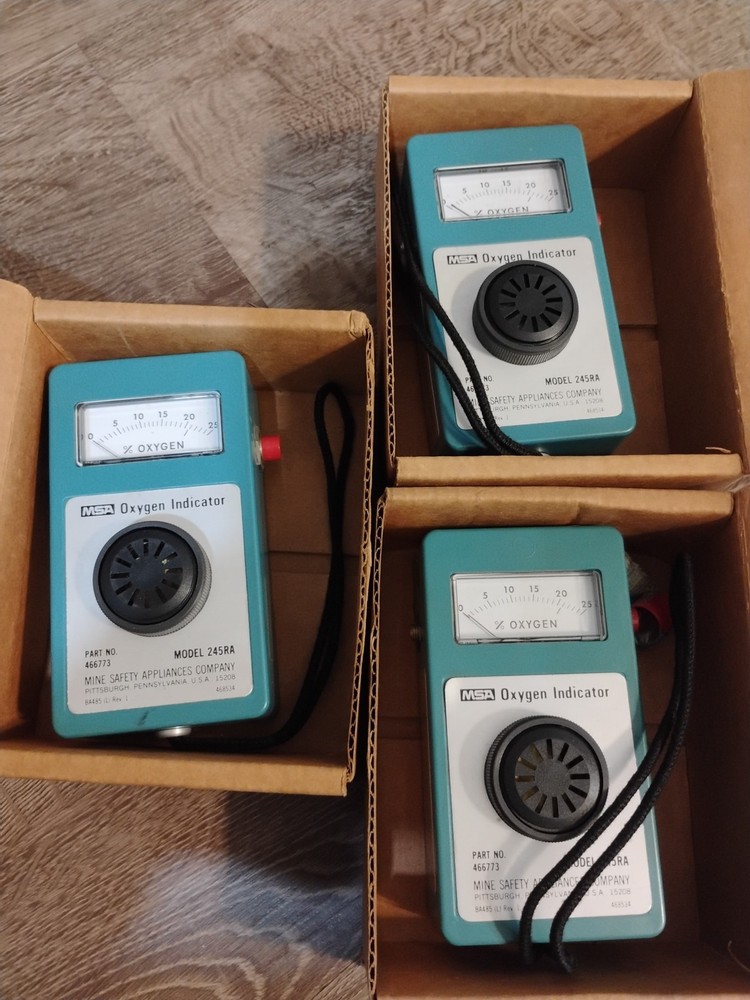 Lot 3 MSA Oxygen Indicators Model 245RA