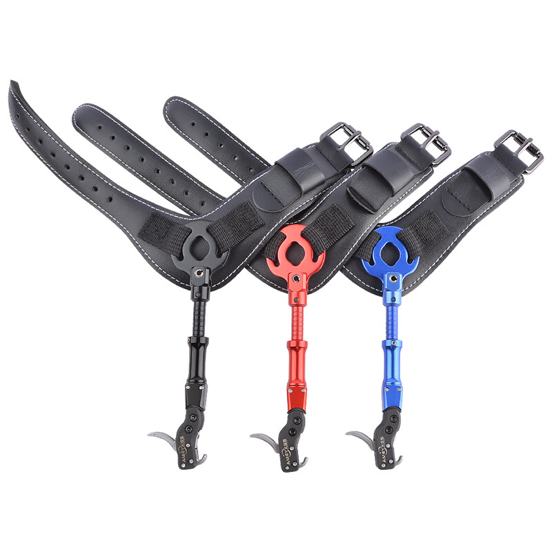 Archery Release Aids Finger Trigger Caliper Wrist Strap Compound Bow Hunting
