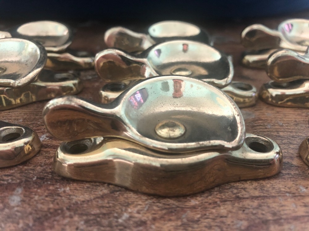 Vintage BRASS Window Sash Latch Lock 9pcs (LOCK ONLY)