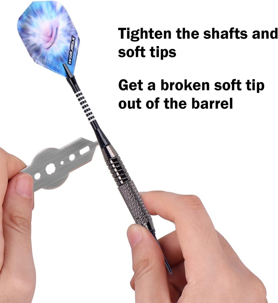 Elegant Soft Tip Darts Set - 12 Darts, Extra Tips & Tools for E-Dartboard Action