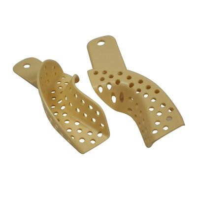 Tra-Ten #8 Upper Left/Lower Right Quadrant, Beige Fully Perforated Plastic